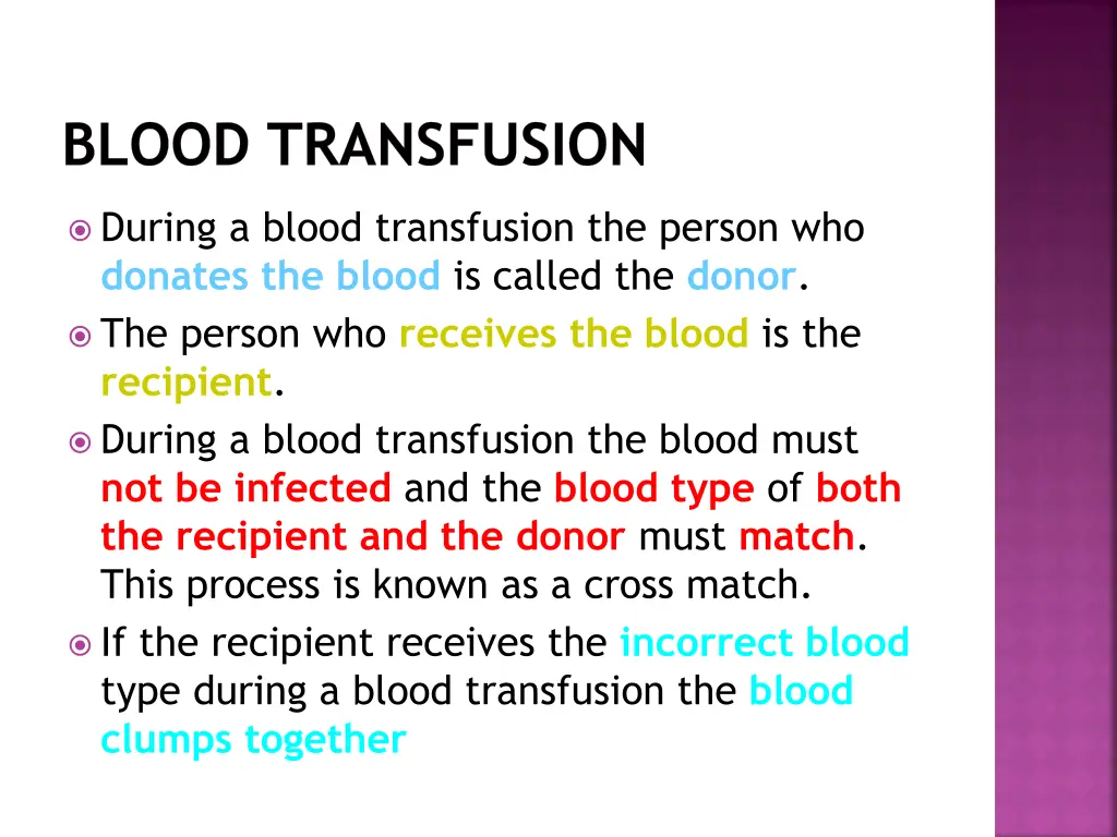 blood transfusion