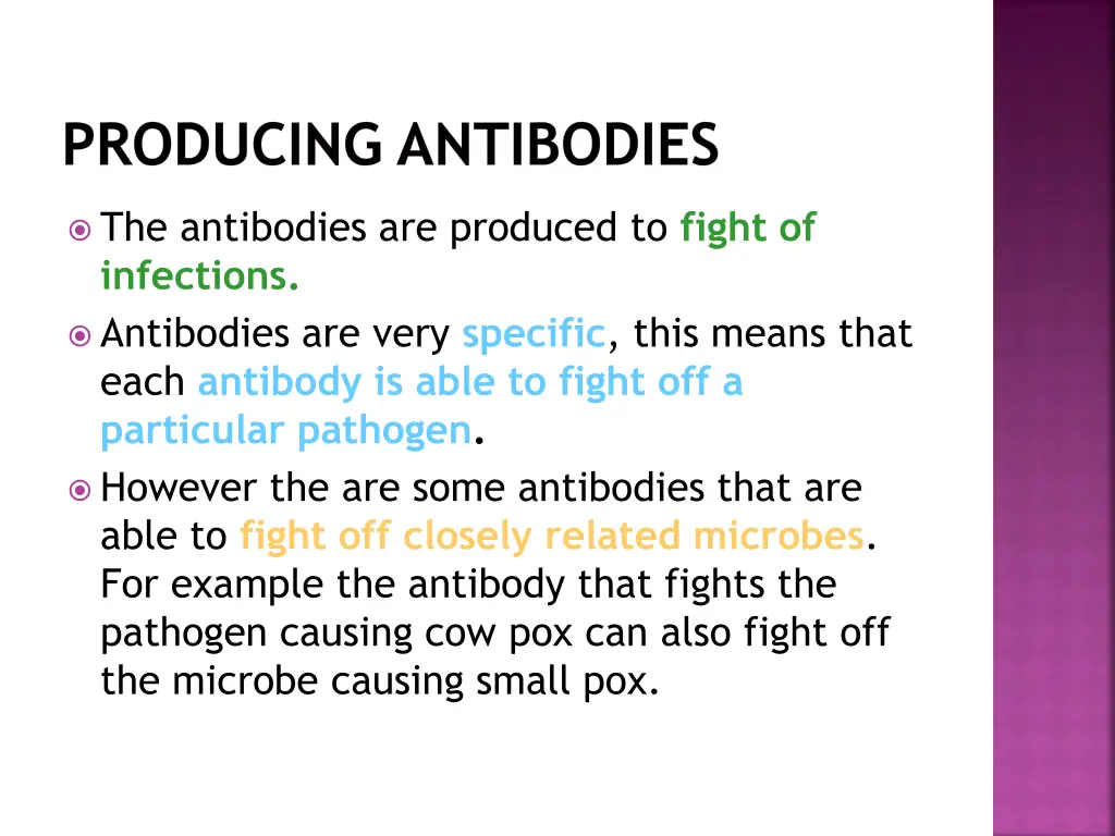producing antibodies