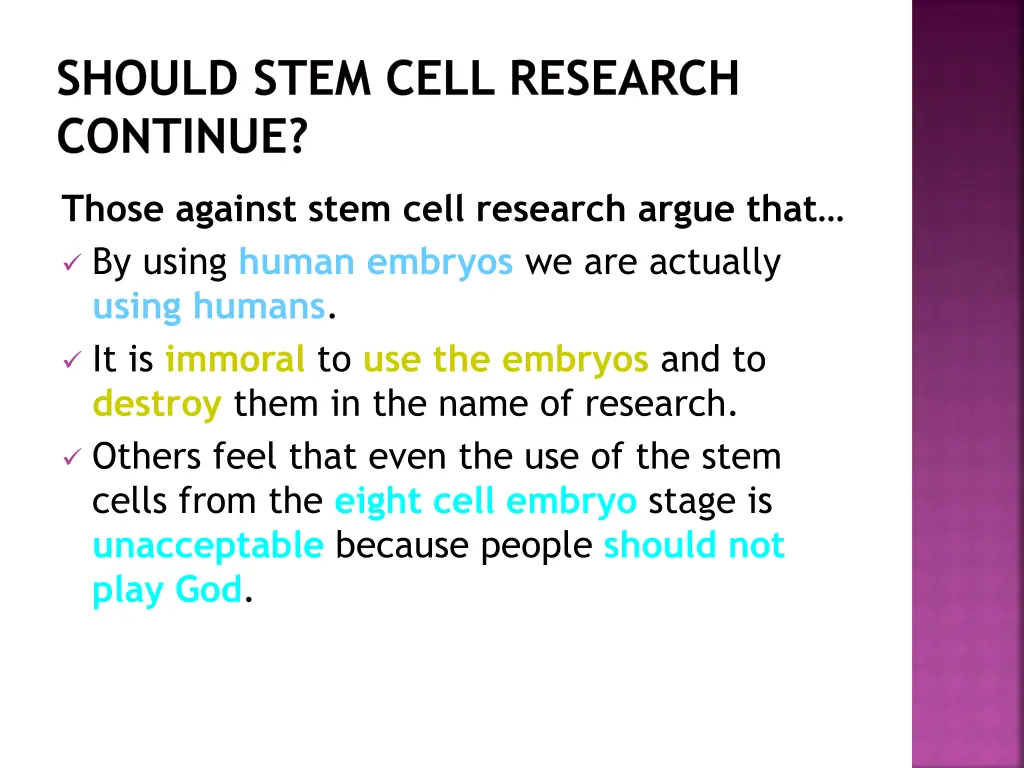 should stem cell research continue 1