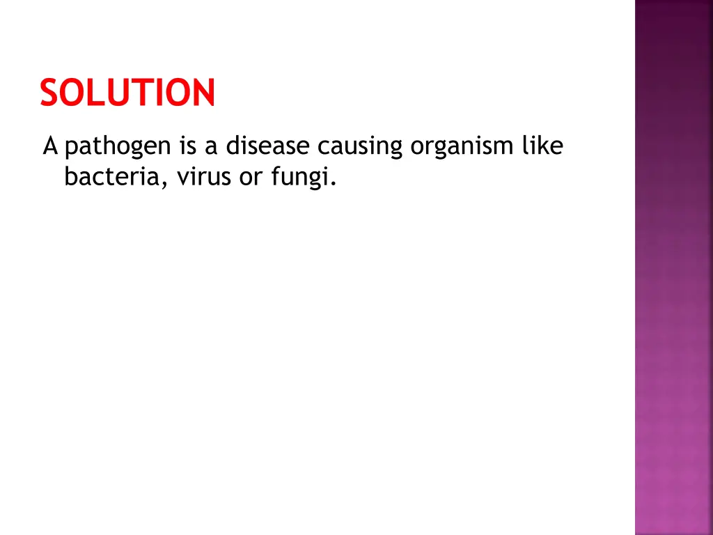 solution