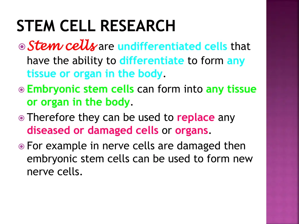 stem cell research stem cells stem cells