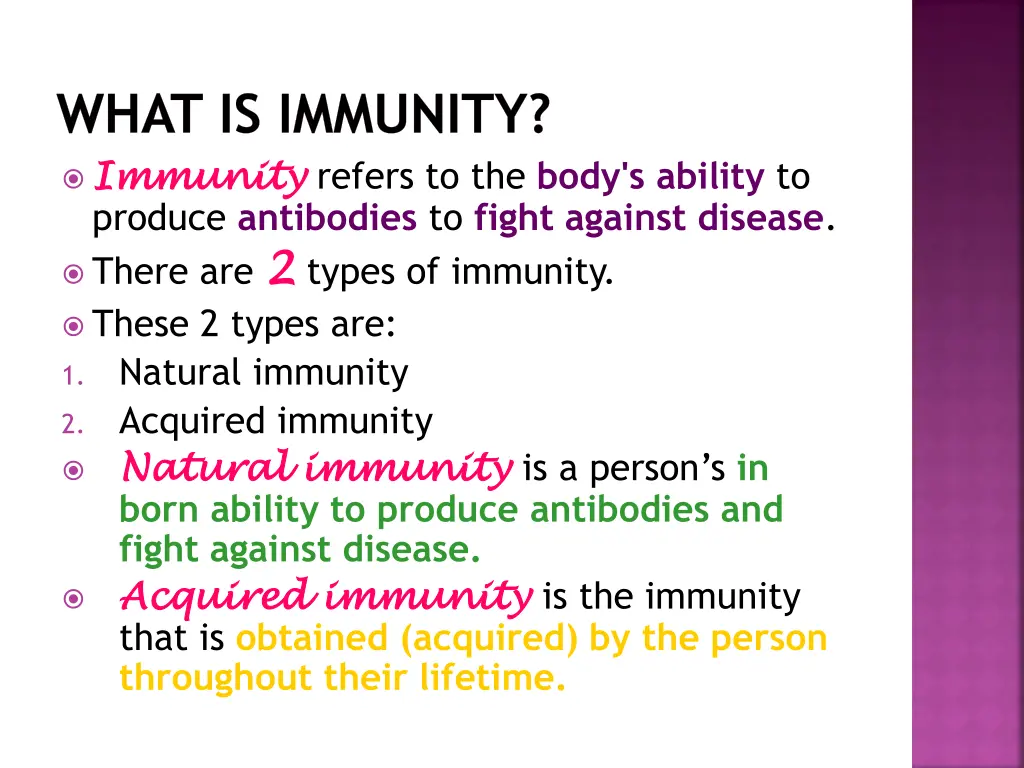 what is immunity immunity immunity refers