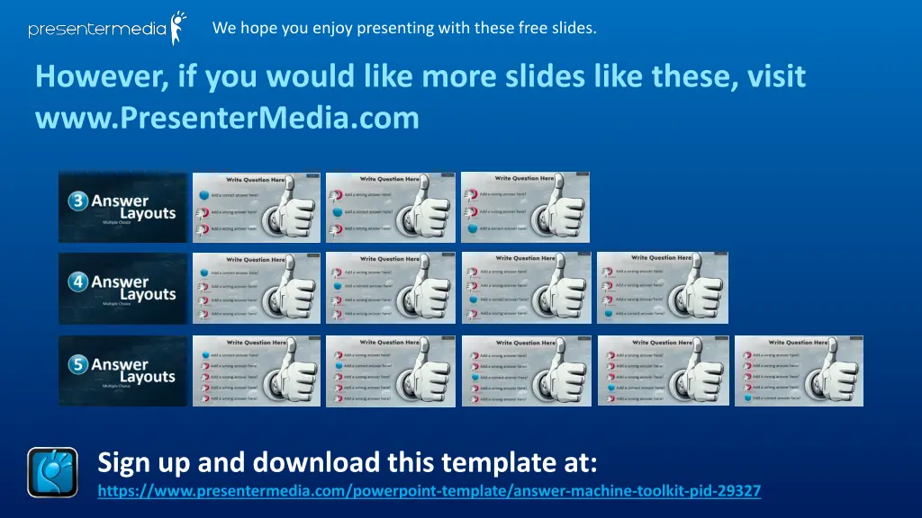 we hope you enjoy presenting with these free
