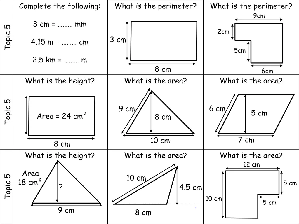 complete the following