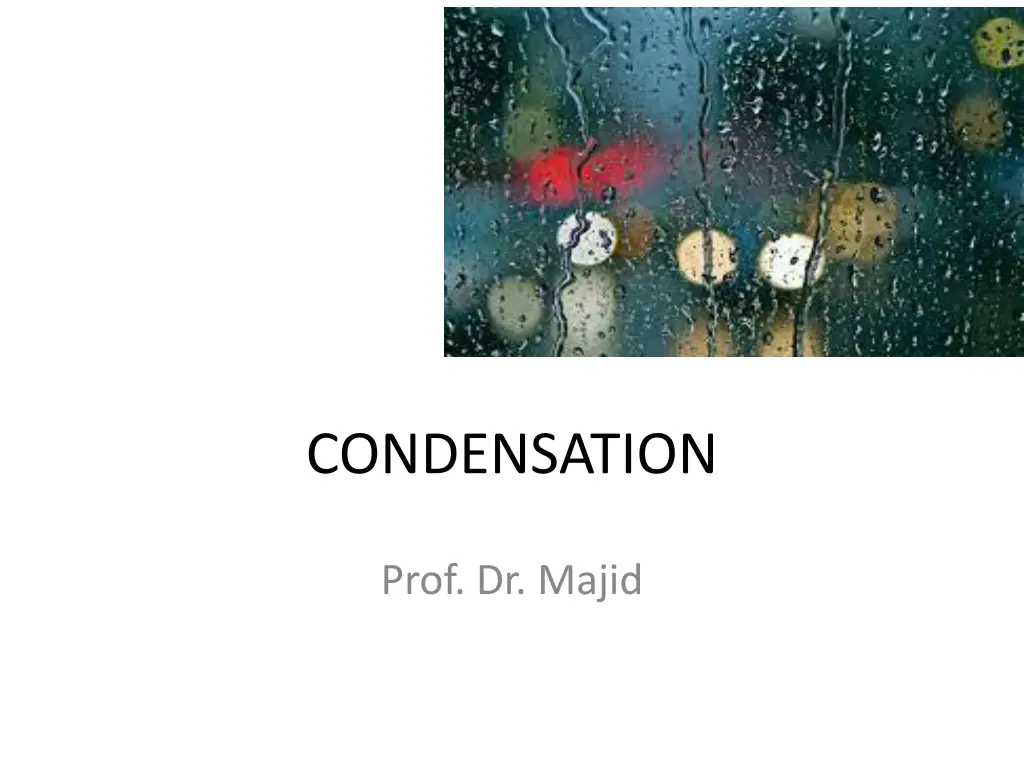 condensation