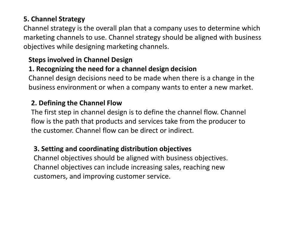 5 channel strategy channel strategy