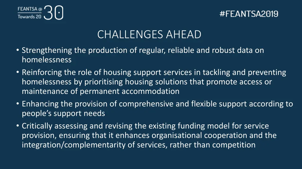 challenges ahead