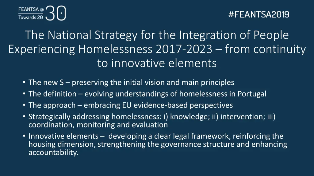 the national strategy for the integration