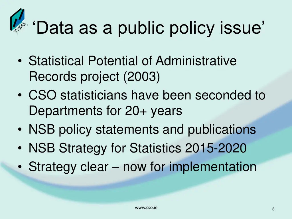 data as a public policy issue