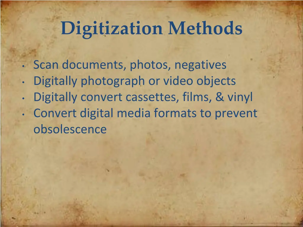 digitization methods