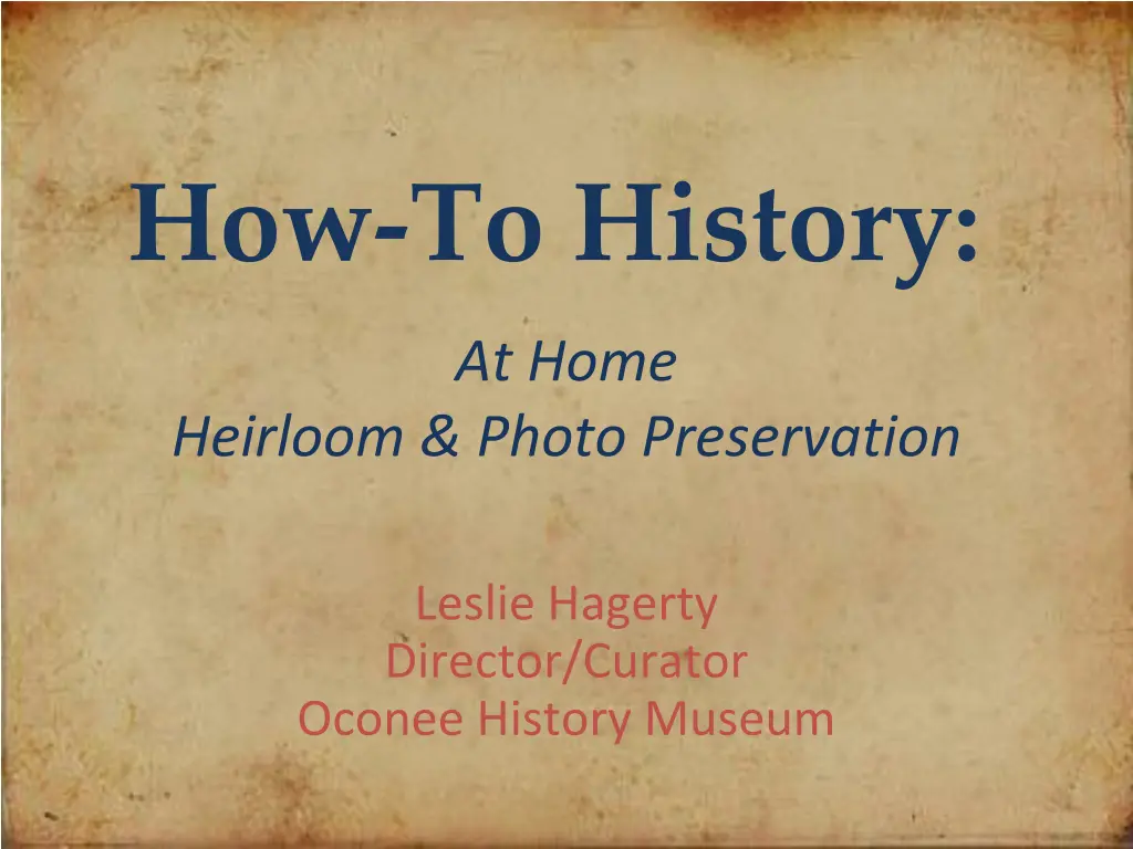 how to history