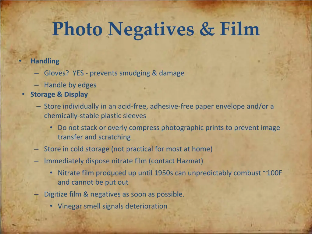photo negatives film