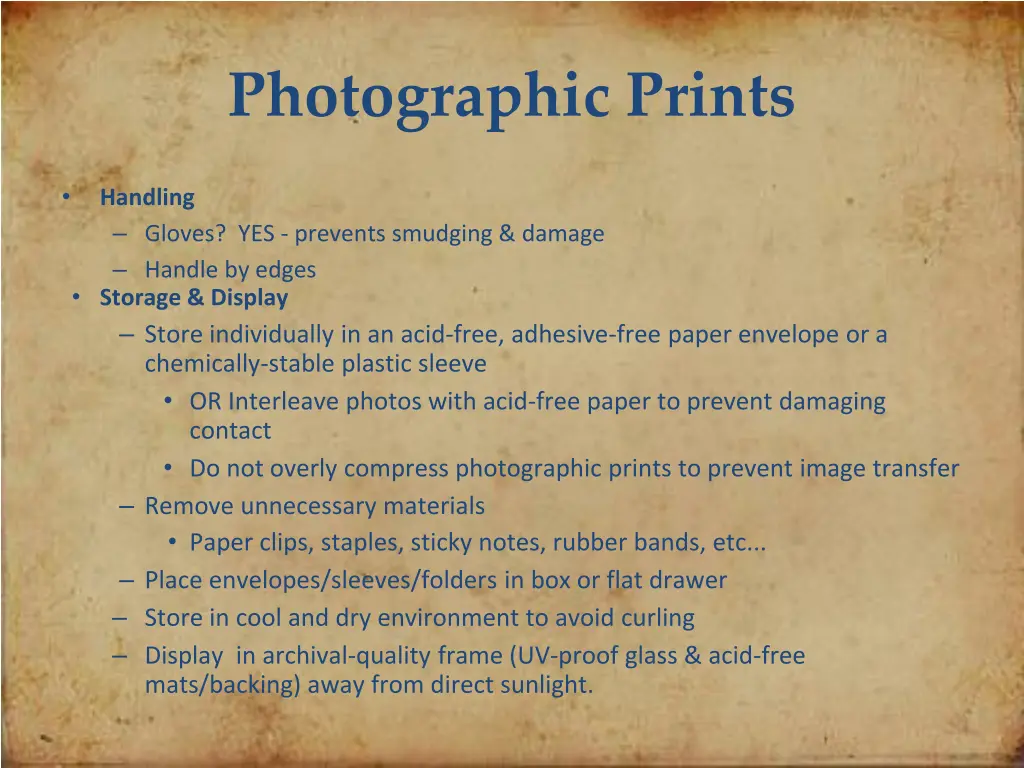 photographic prints