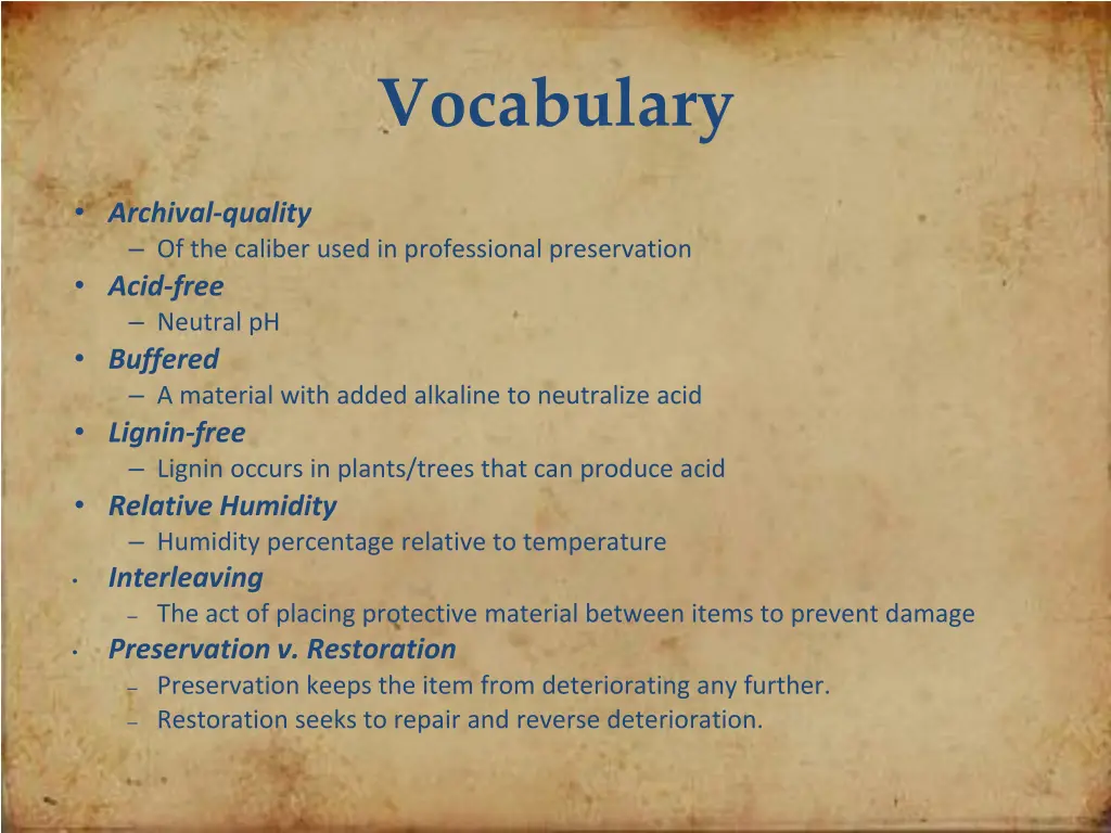 vocabulary