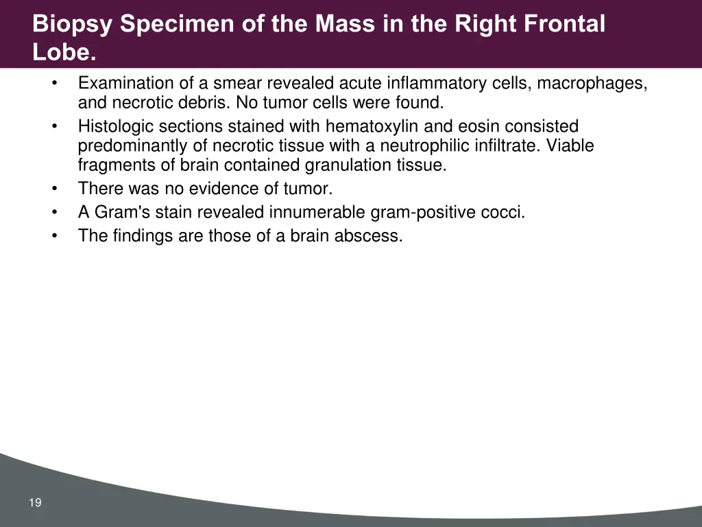 biopsy specimen of the mass in the right frontal 1
