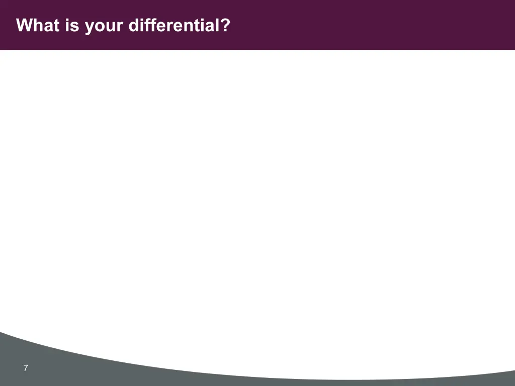what is your differential