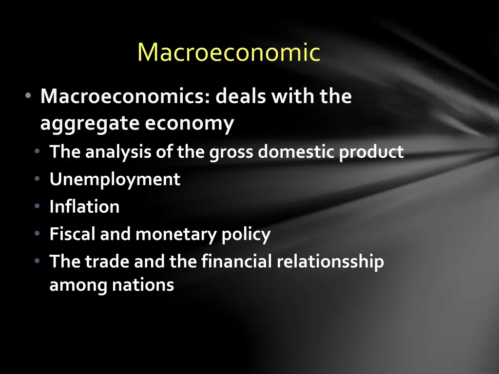 macroeconomic