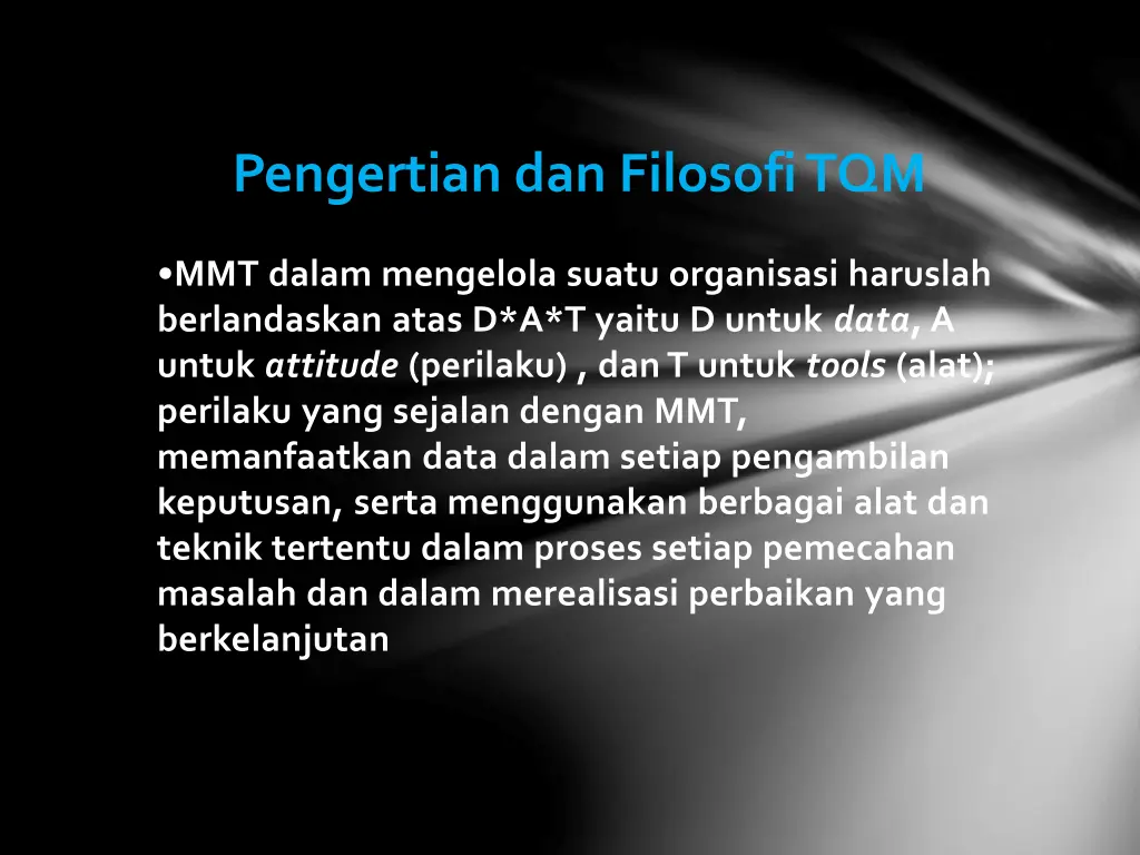 pengertian dan filosofi tqm 1