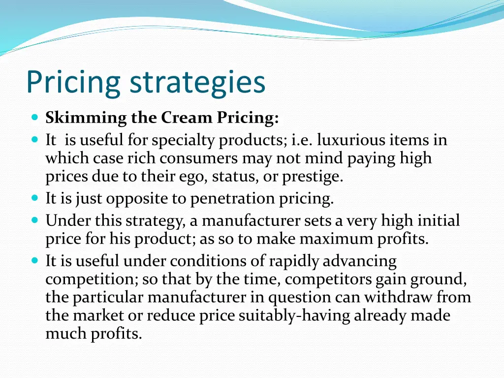 pricing strategies 4