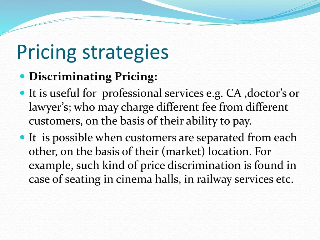 pricing strategies 5