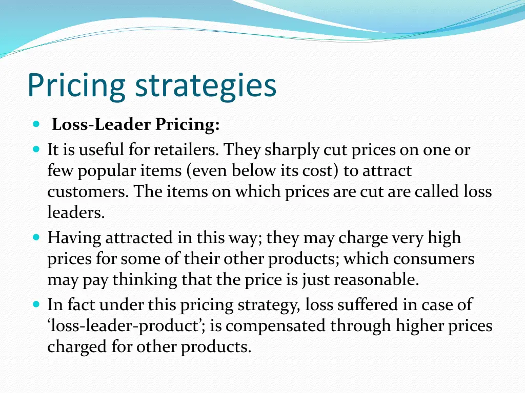 pricing strategies 6