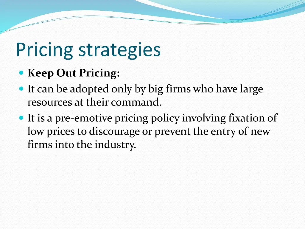 pricing strategies 7