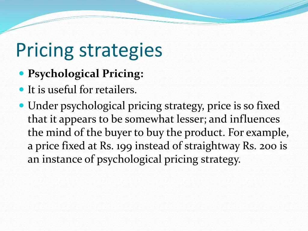 pricing strategies 8