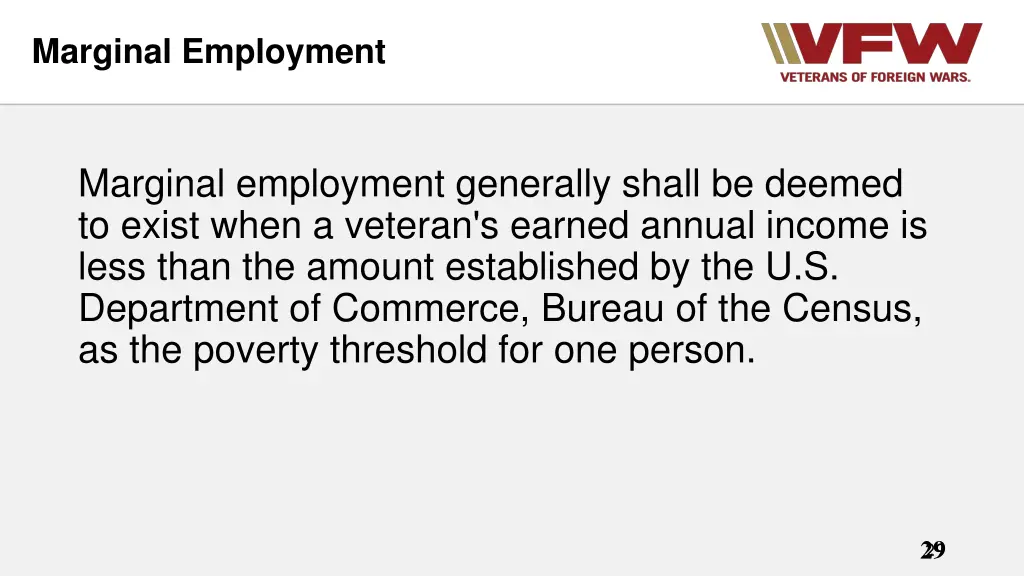 marginal employment