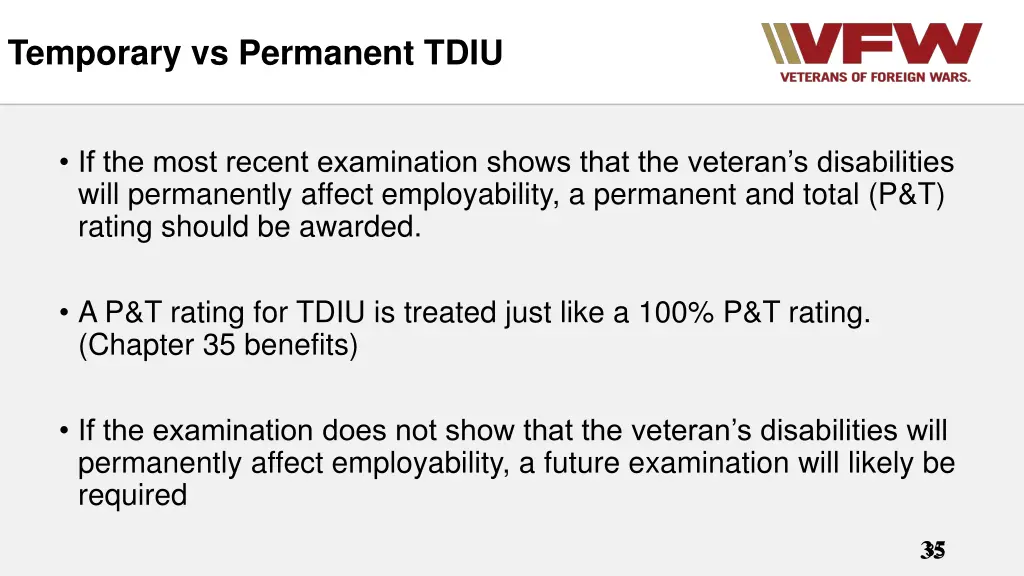 temporary vs permanent tdiu