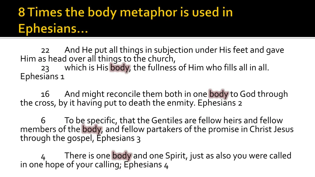 and he put all things in subjection under