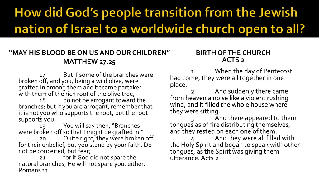 may his blood be on us and our children matthew