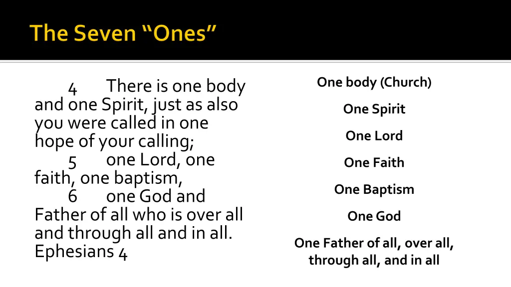one body church