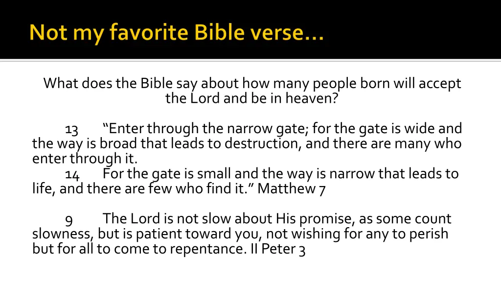 what does the bible say about how many people
