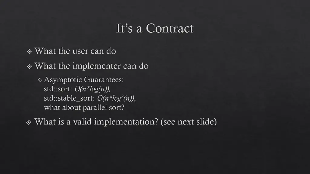 it s a contract
