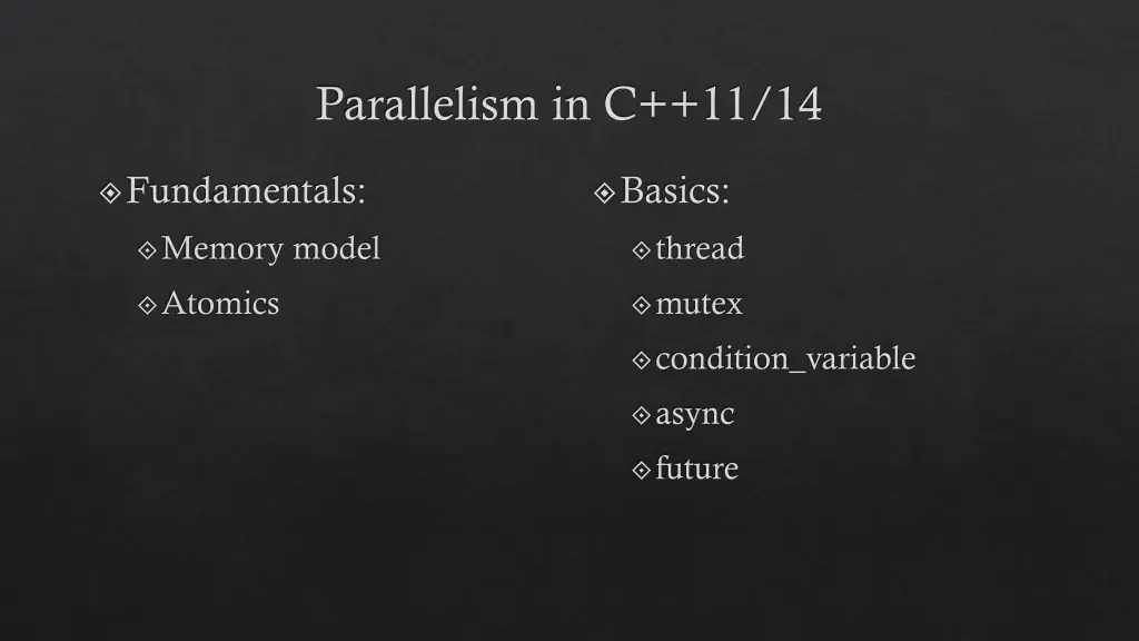 parallelism in c 11 14