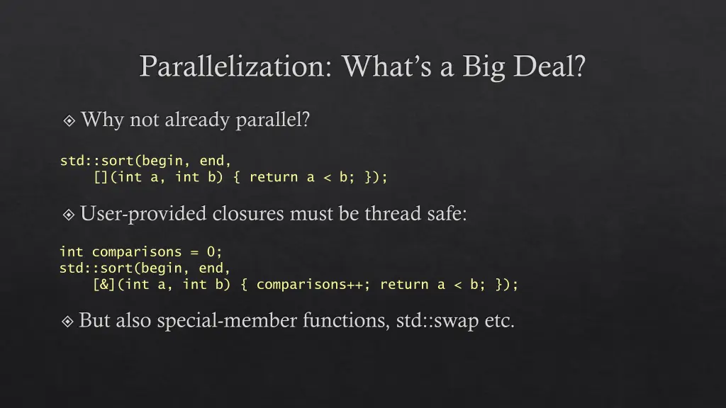parallelization what s a big deal