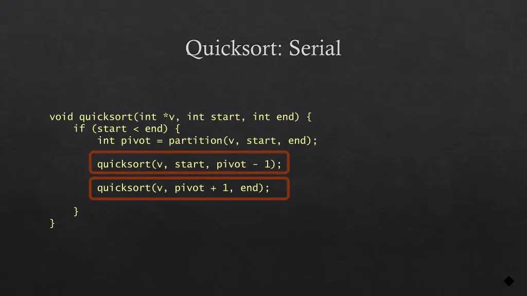 quicksort serial