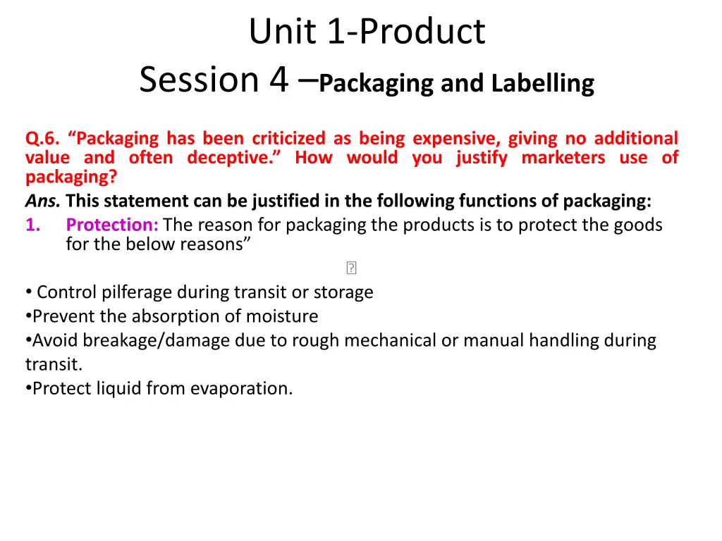 unit 1 product session 4 packaging and labelling 3