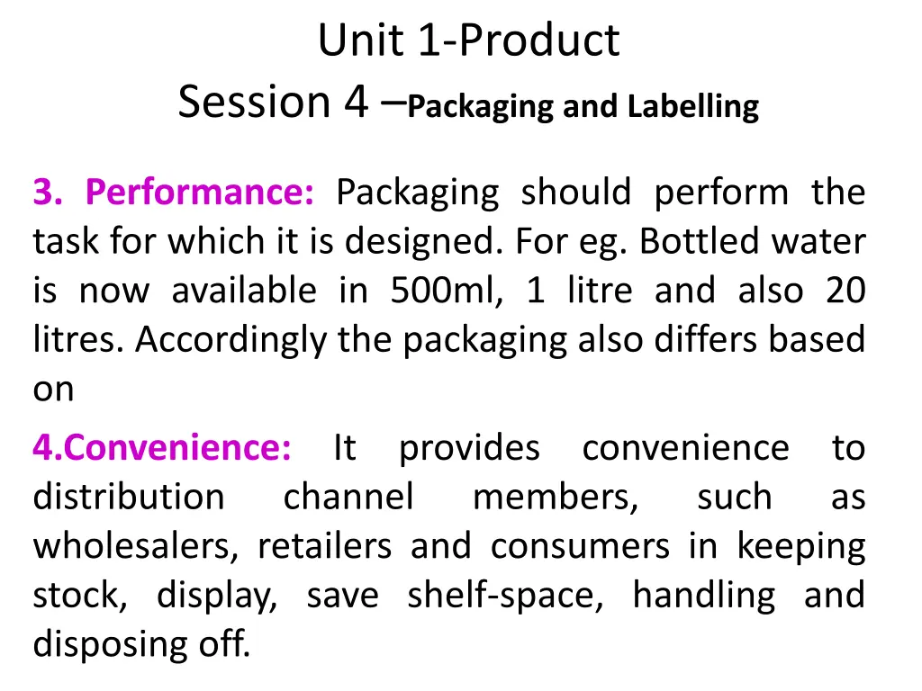 unit 1 product session 4 packaging and labelling 6
