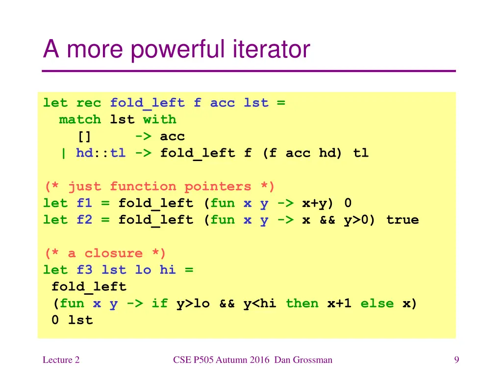 a more powerful iterator