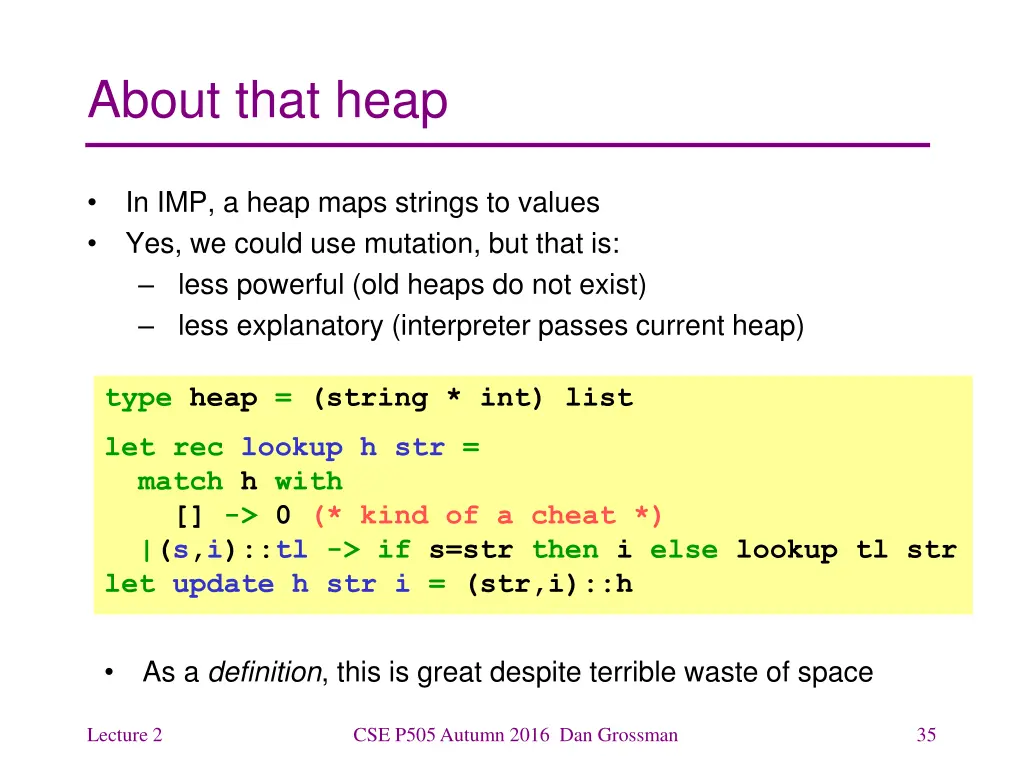 about that heap