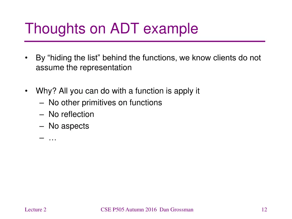 thoughts on adt example