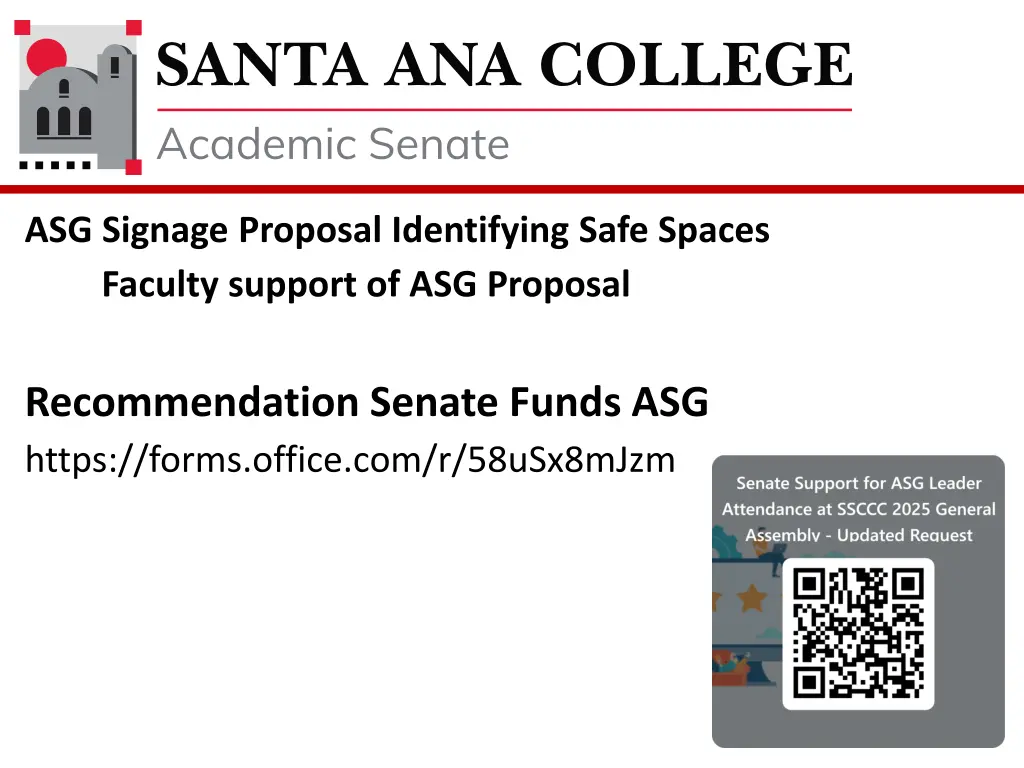 asg signage proposal identifying safe spaces