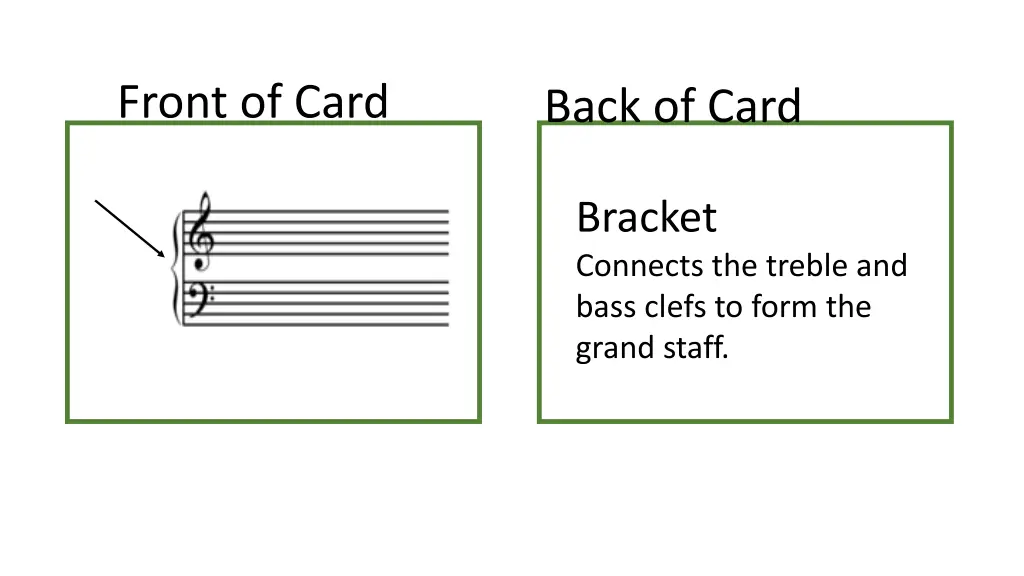 front of card 10