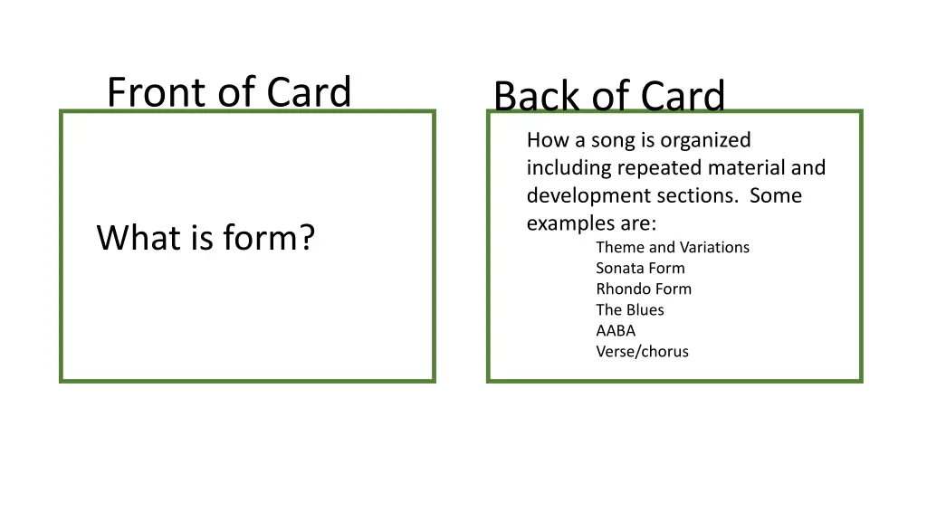 front of card 14