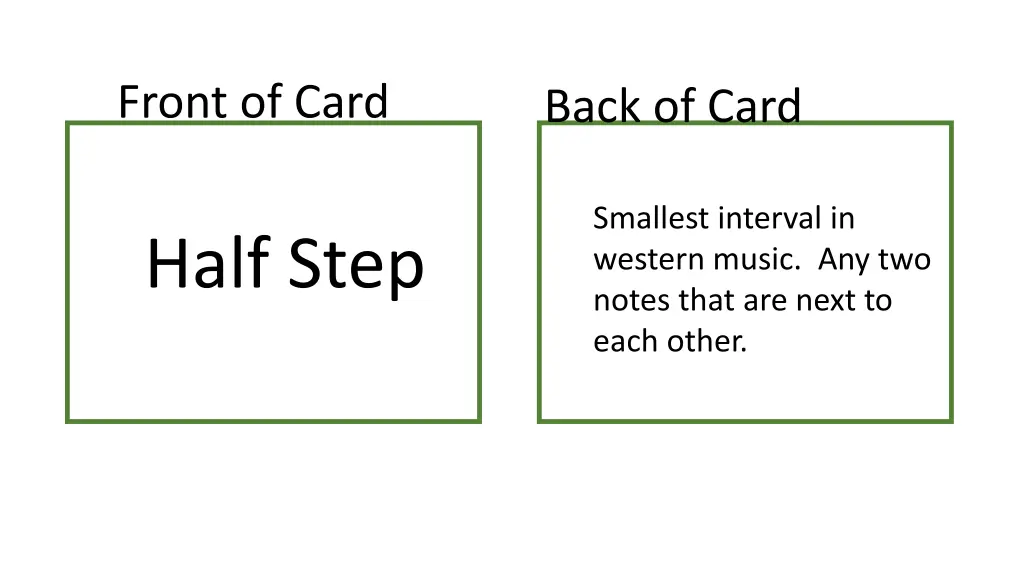 front of card 26