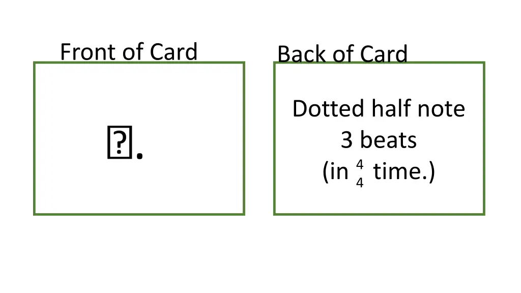 front of card 30