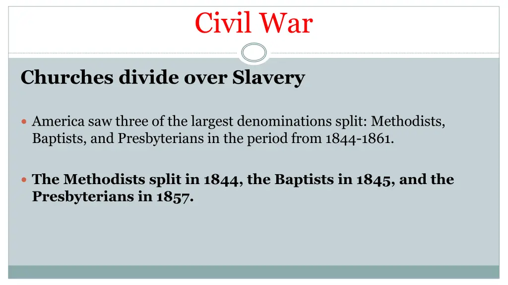 civil war