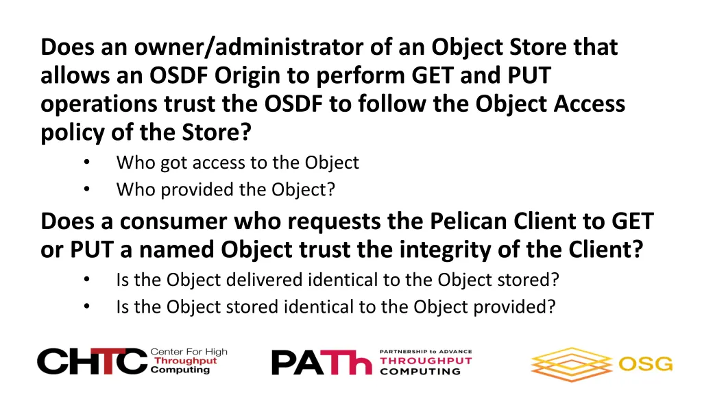 does an owner administrator of an object store