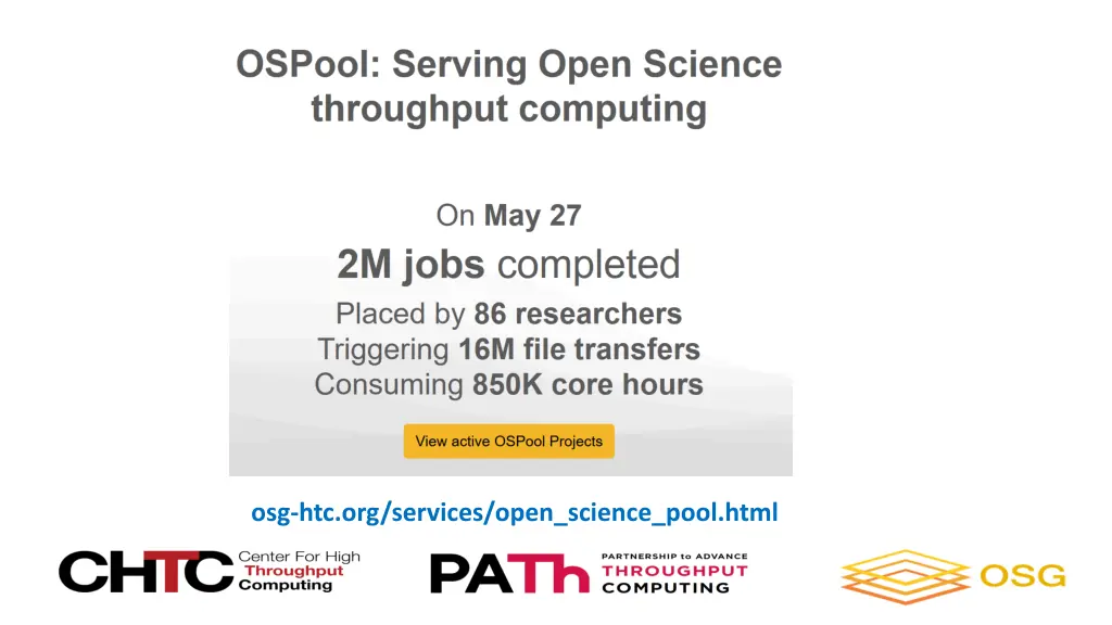 osg htc org services open science pool html